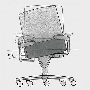 3-D-Bürodrehstuhl Lederpolsterung mit hoher Rückenlehne