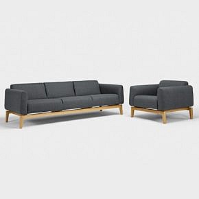 Lounge-Sofa Rheos, 3-Sitzer