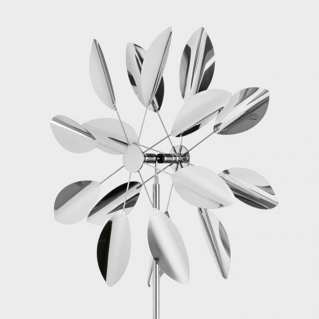 Windrad Blättertanz 40 cm, Edelstahl
