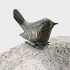 Vogeltränke, Granit/Bronze